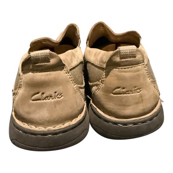Clarks Men’s Allston Free Tan Nubuck Slip On Size 12 M Extra Light Loafers Shoes main image 5